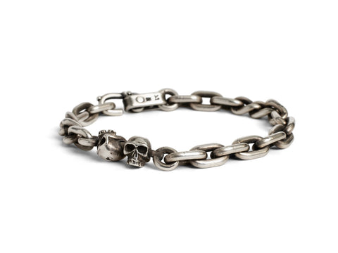 BRACELET TWO SKULLS