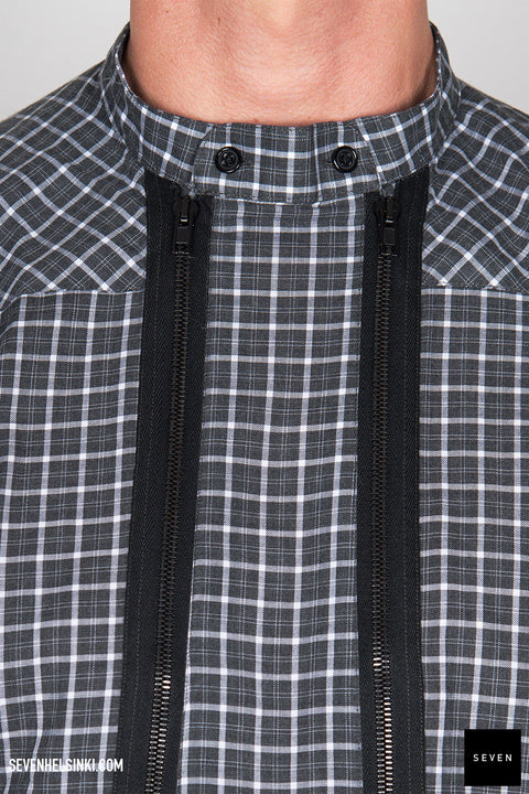 DOUBLE ZIP BLOUSON SHIRT