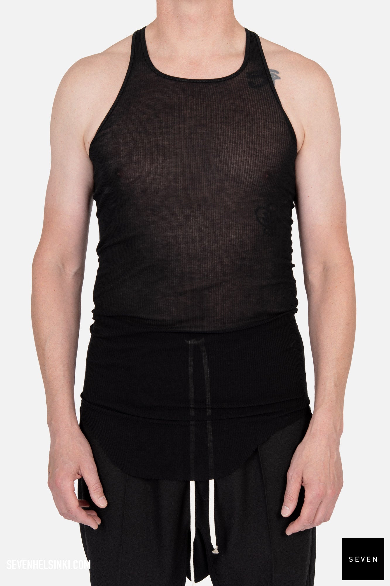 トップス Rick Owens 22SS BASIC RIB TANK Rick Owens リックオウエンス タンクトップ BASIC RIB TANK